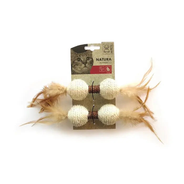 M-Pets Natura Dumbbells Mix Color Cat Toy 1 Count