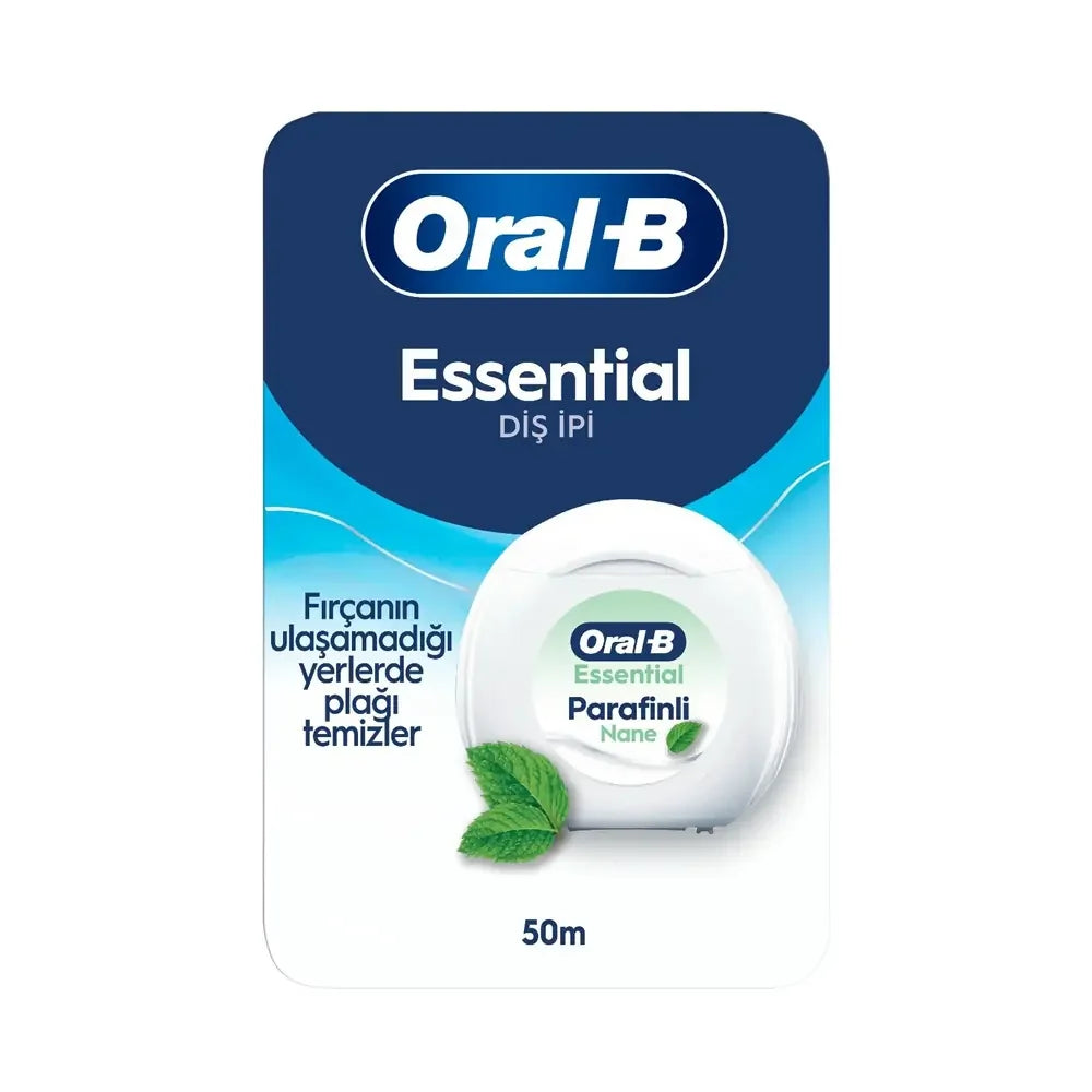 Oral-B Essential Floss Mint Waxed Dental Floss 50m