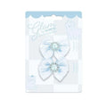 M-Pets Glam Blue Bow Accessory for Cats and Dogs 1 pc