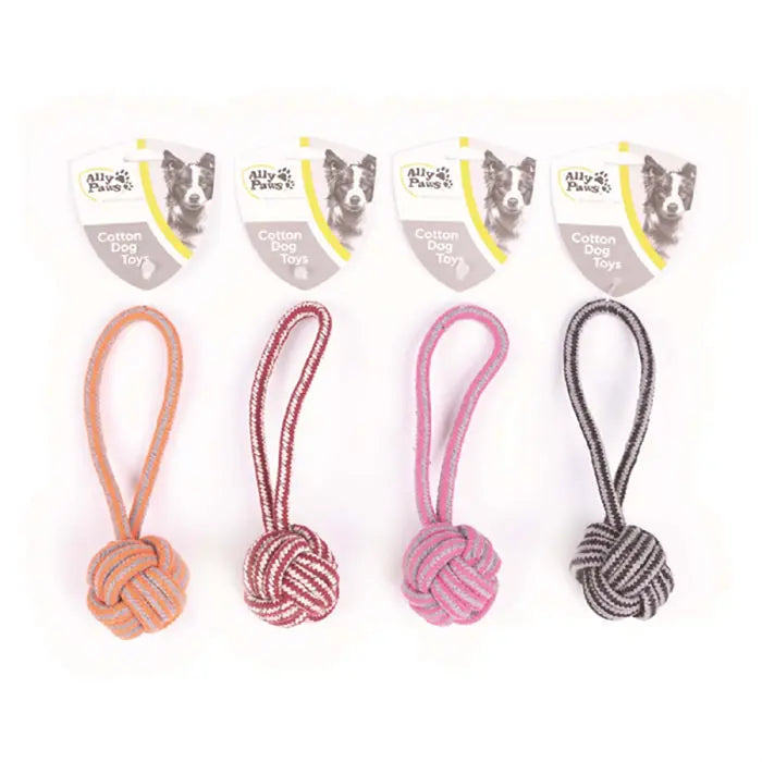 Ally Paws Cotton Dental Rope Dog Toy for Oral Health 20cm