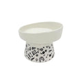 Sampaws Patterned Elevated Pet Bowl for Comfortable Feeding No:1