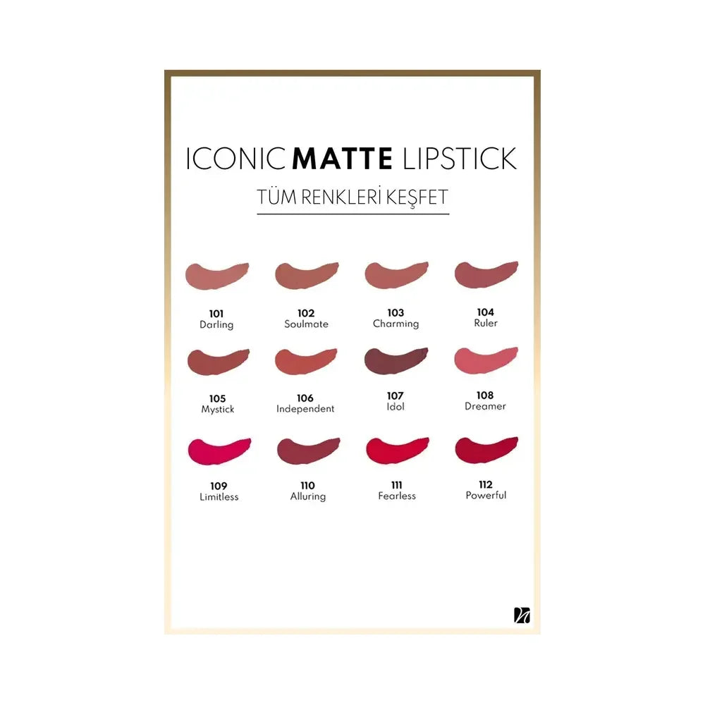 Note Iconic Matte Lipstick in 105 Mystick for Velvet Lips