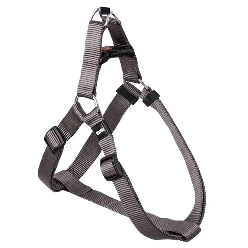 Flamingo ASP Triangle Dog Harness Adjustable Grey 10mm x 20-35cm