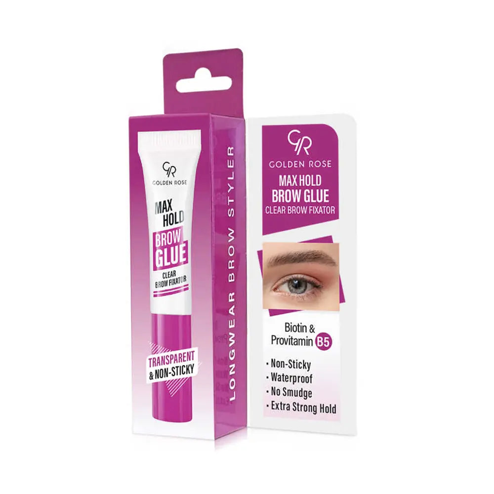 Golden Rose Max Hold Brow Glue Clear Styling Gel 5.5ml