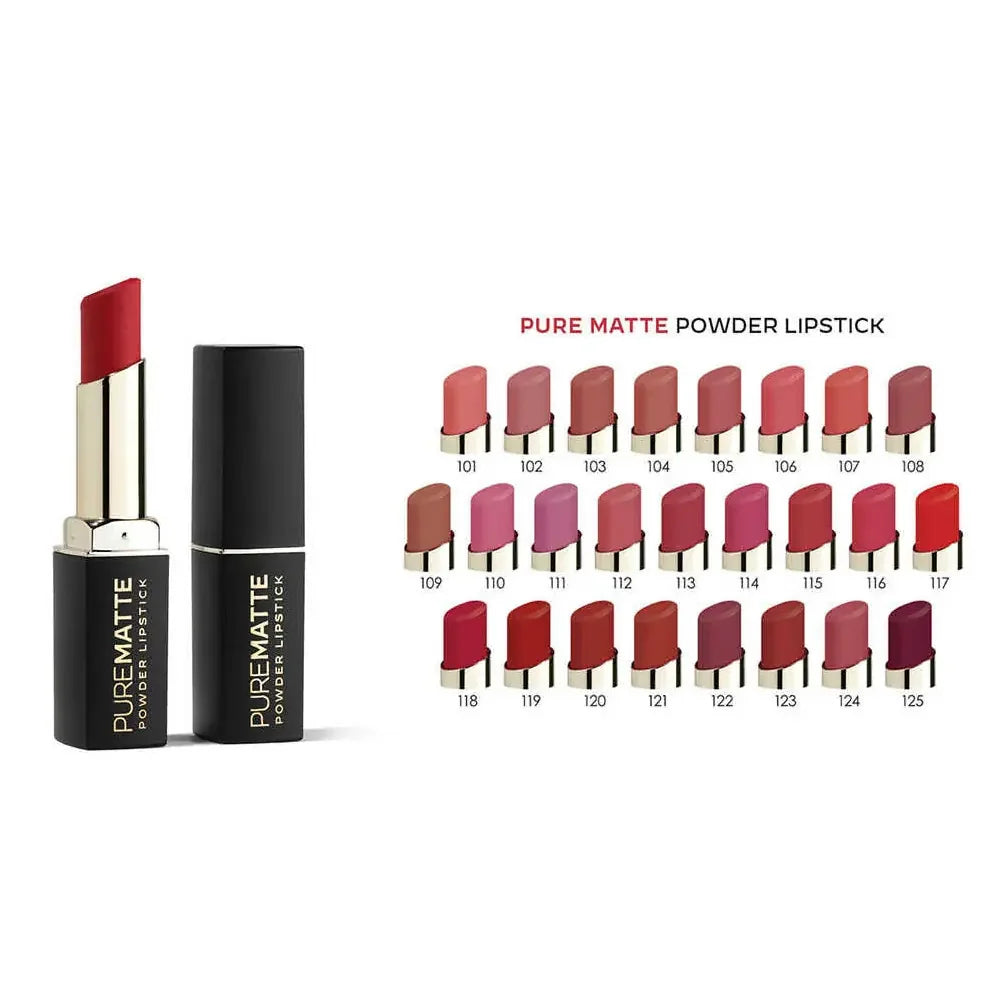 Golden Rose Pure Matte Powder Lipstick in Velvet Shade 119