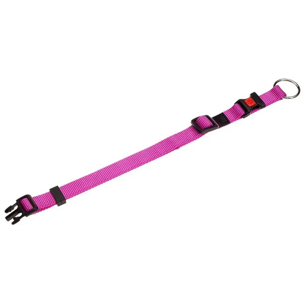 Flamingo ASP Adjustable Pink Dog Collar 30-45cm 25mm