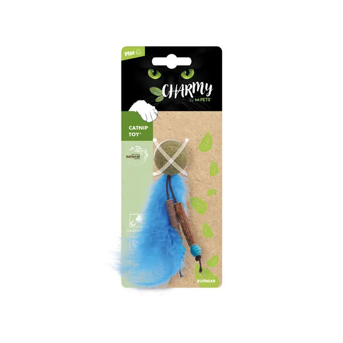 M-Pets Charmy Bugbear Catnip Cat Toy in Blue