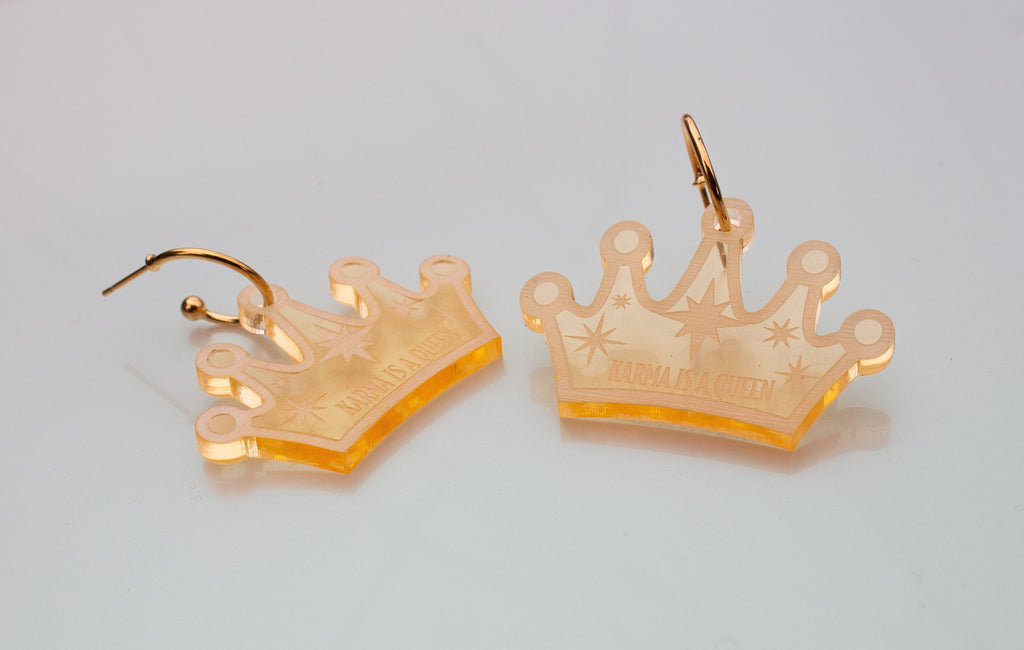 Karma is a Queen Earrings