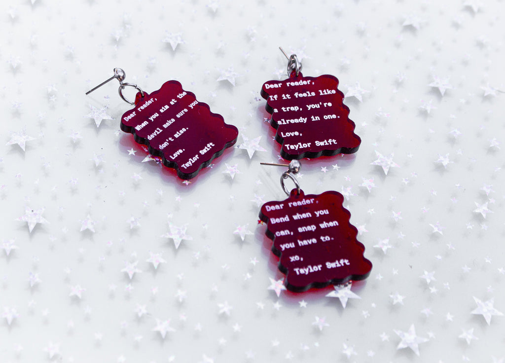 Dear Reader Earrings