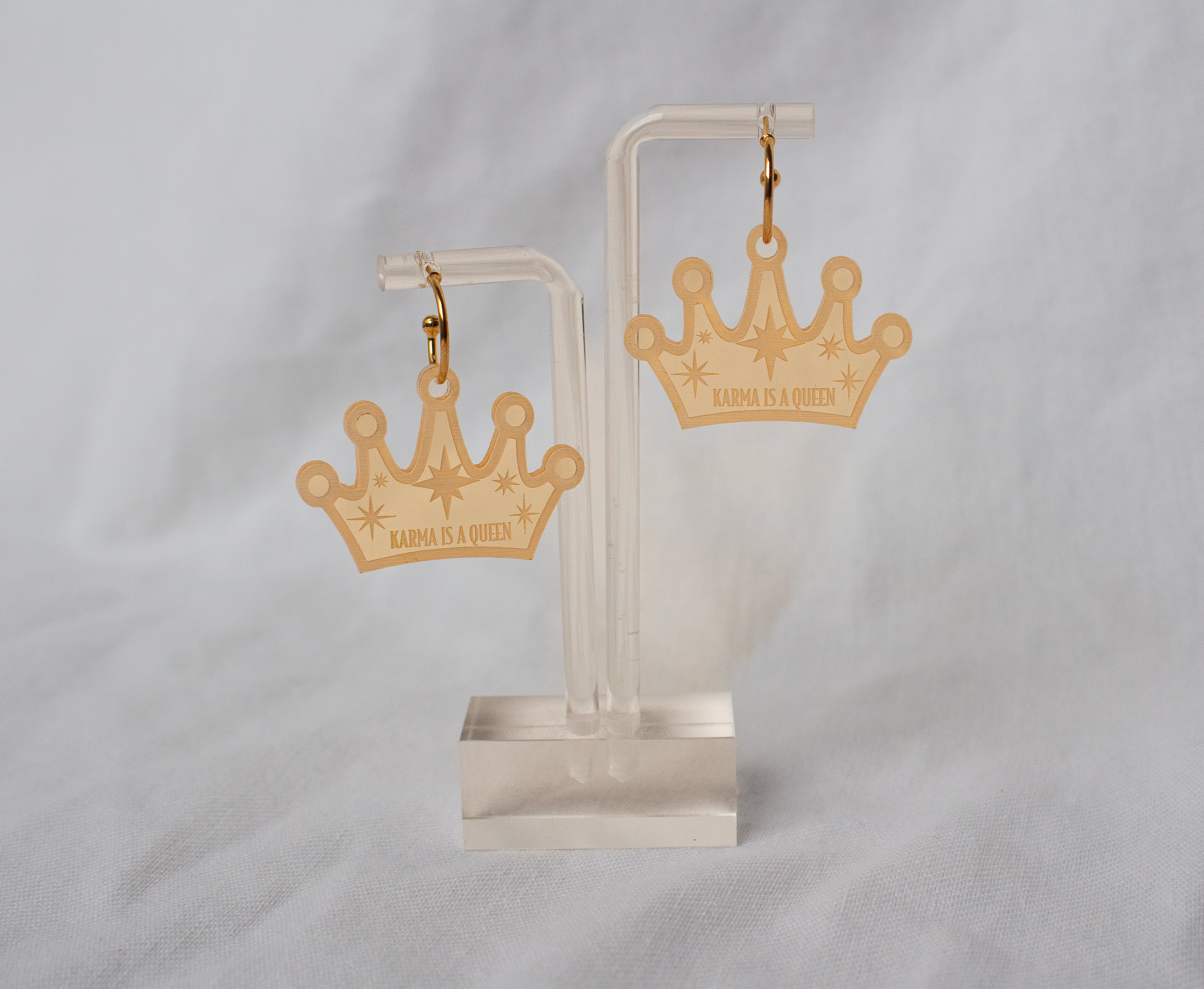 Karma is a Queen Earrings