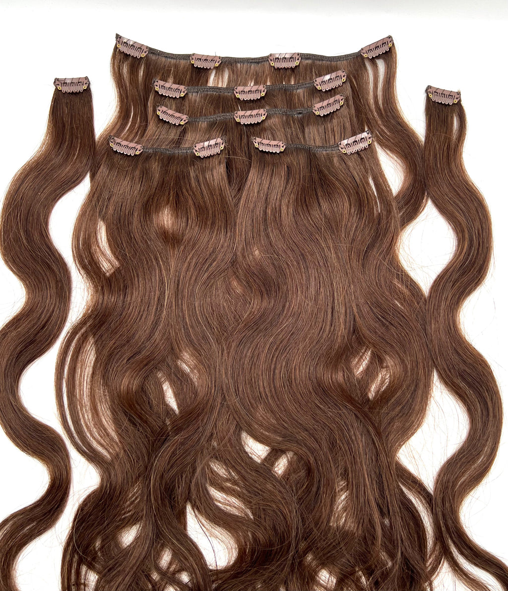 VIP Clip Hair Extensions / Body Wave 24" - ClipeX System