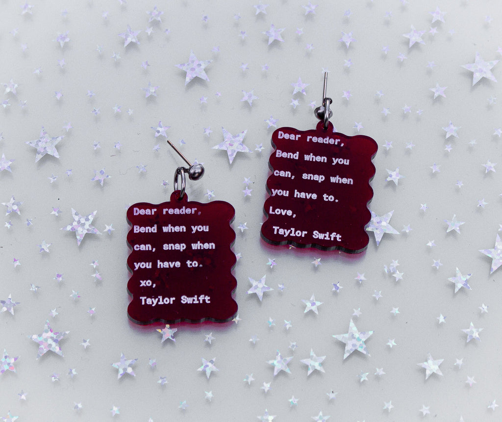 Dear Reader Earrings