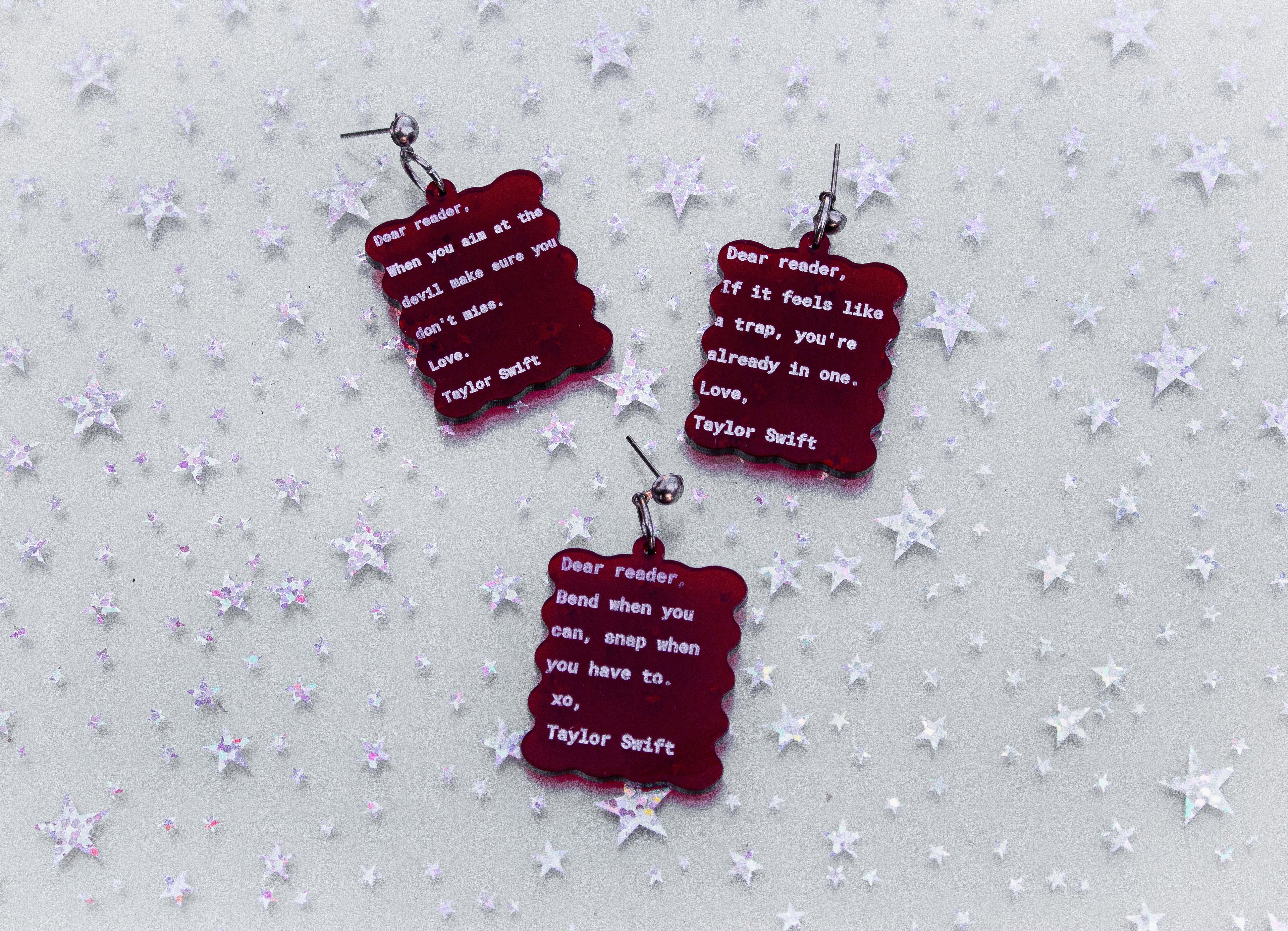 Dear Reader Earrings