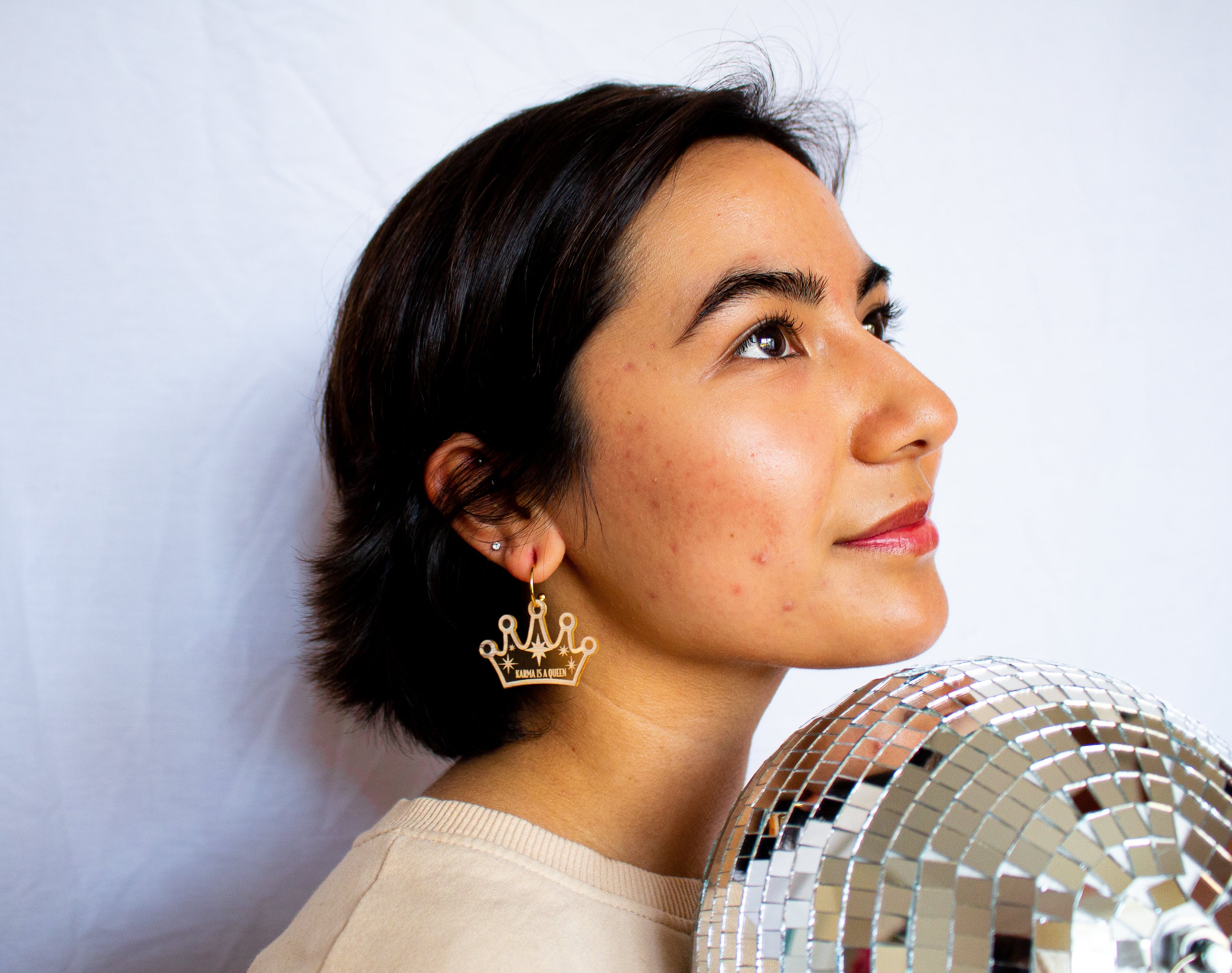 Karma is a Queen Earrings