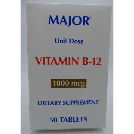 Vitamin B12 1000 mcg Gluten-Free Tablet, 5 x 10 UD