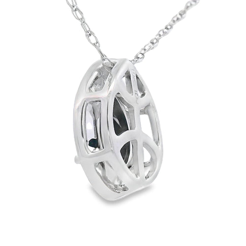 .03ct Onyx Diamond Fashion Pendants 10KT White Gold
