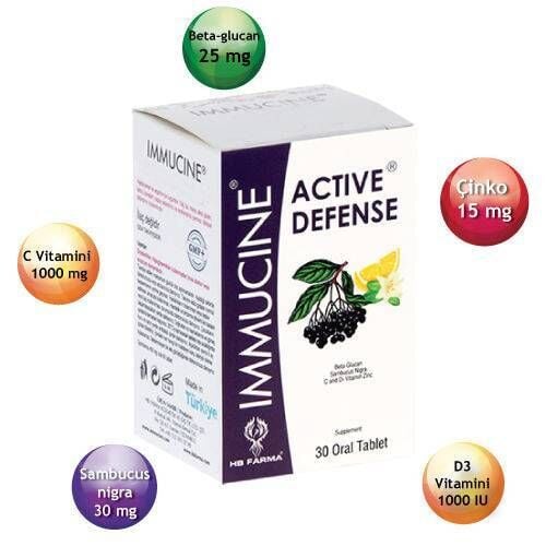 Immucine Active Defense Daily Wellness Supplement 30 Tablets