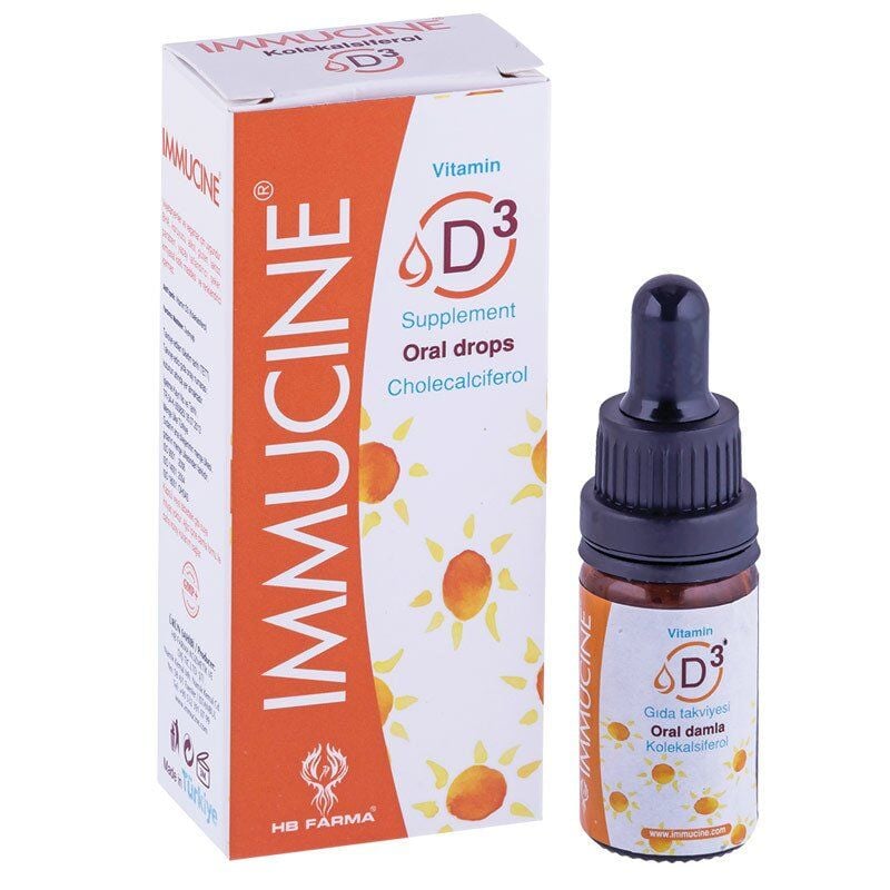 Immucine Vitamin D3 Oral Drops Dietary Supplement 20ml