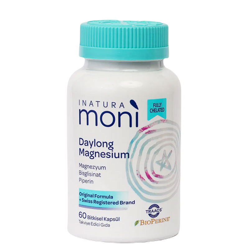 Moni Vitamins Daylong Magnesium Bisglycinate & Citrate 60 Capsules