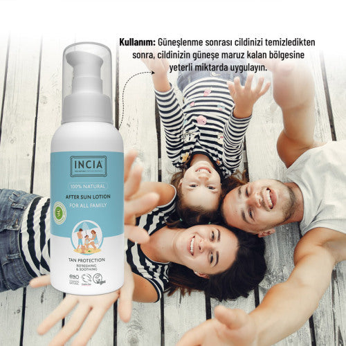 Incia 100% Natural After Sun Lotion Cooling Effect 100 ml
