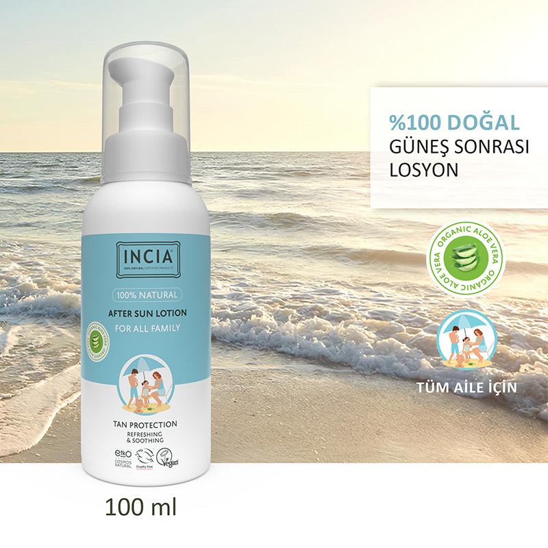 Incia 100% Natural After Sun Lotion Cooling Effect 100 ml