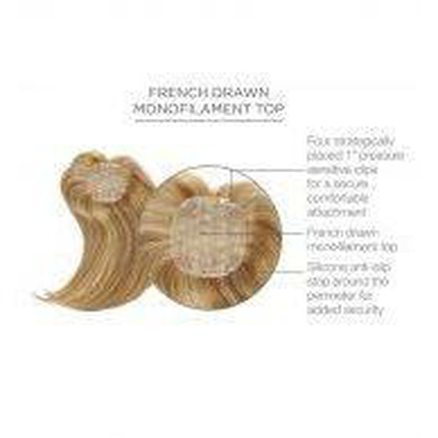 Raquel Welch Indulgence Top Piece Topper 100% Human Hair