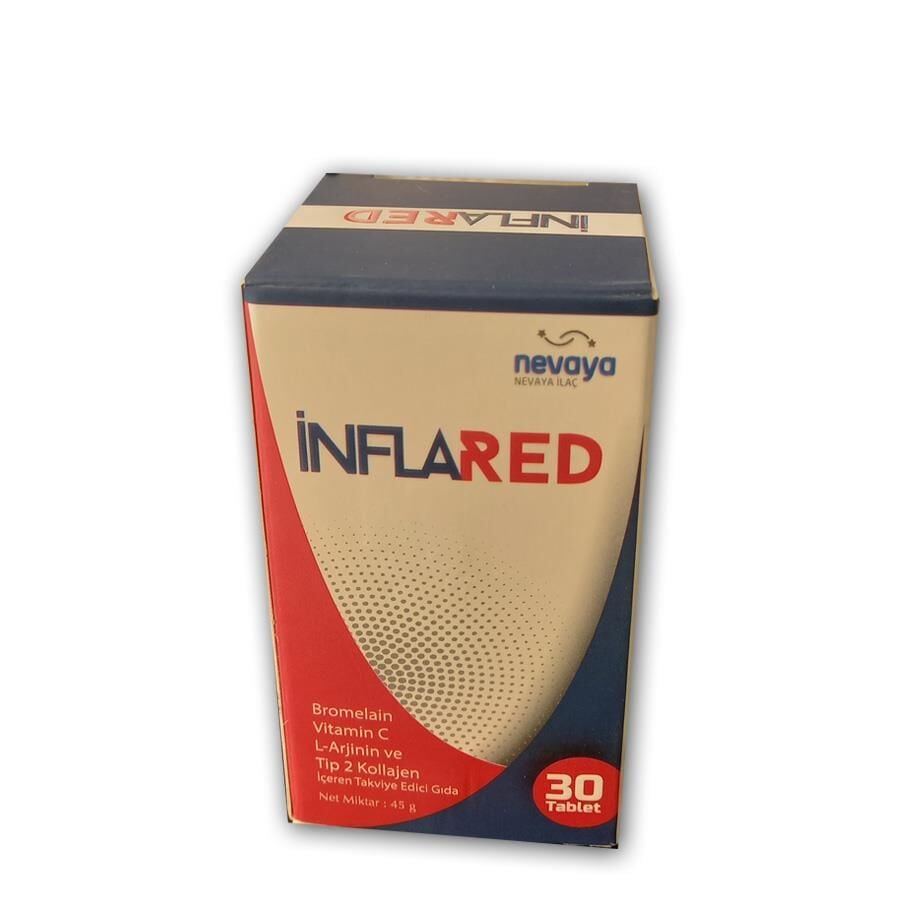 Nevaya Inflared Dietary Supplement with Vitamin C & Bromelain 30 Tablets