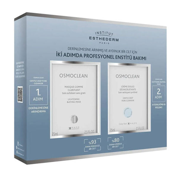 Institut Esthederm Deep Pore Cleanser & Buffing Cream Set 2 x 75ml