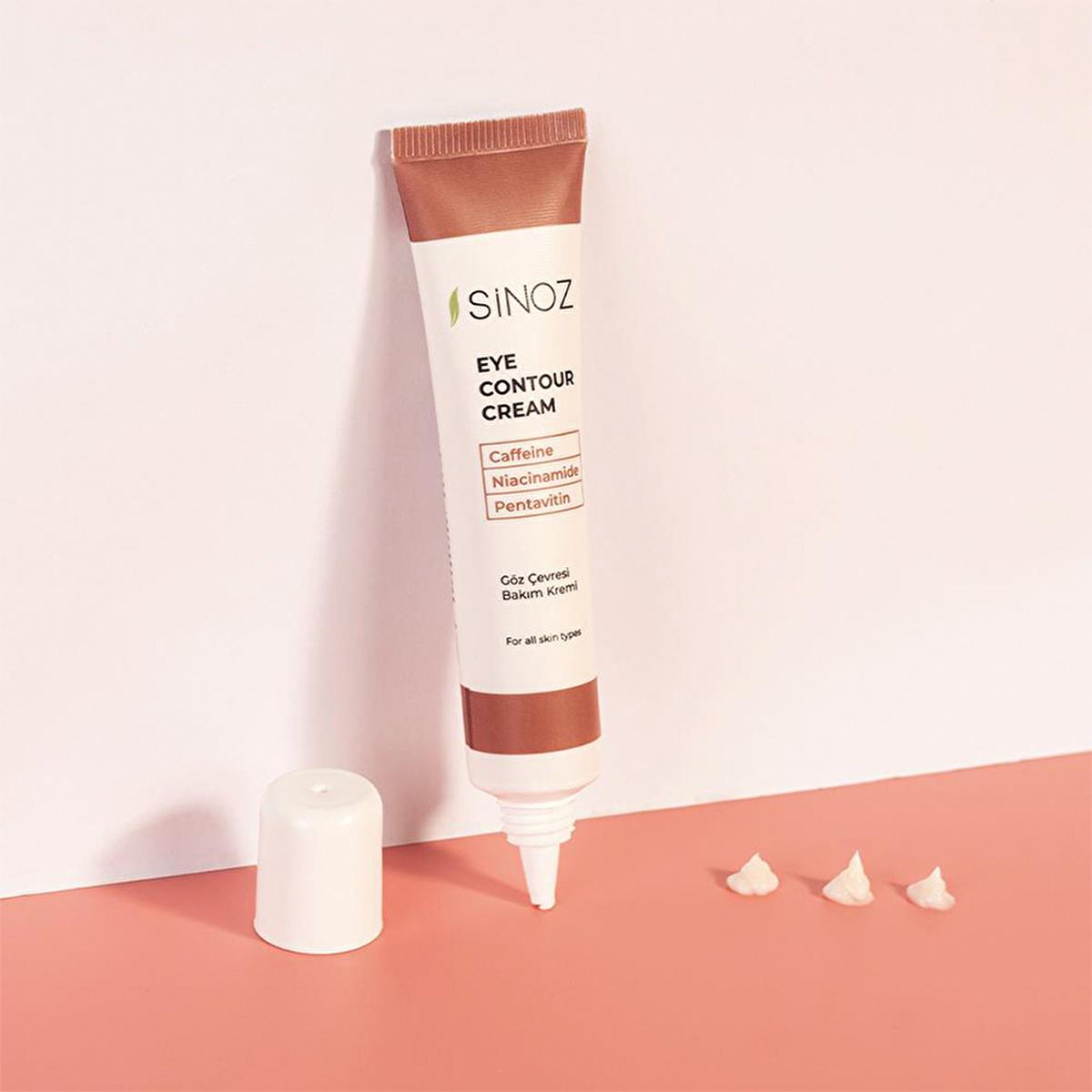 Sinoz Eye Cream: Reduce Dark Circles & Wrinkles with Caffeine & Niacinamide - Intense Hydration for All Skin Types