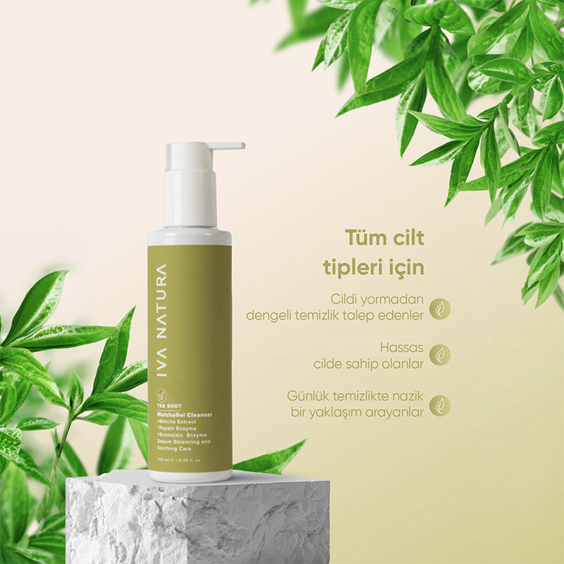 Iva Natura MatchaGel Cleansing Gel for Sebum Balance 200 ml