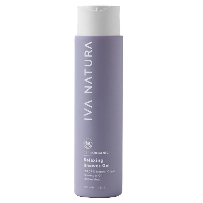 Iva Natura Organic Lavender Shower Gel Soothing Body Wash 350 ml