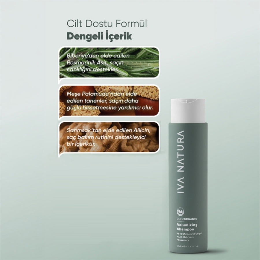 Iva Natura Rosemary Volumizing Shampoo for Thinning Hair 350 ml