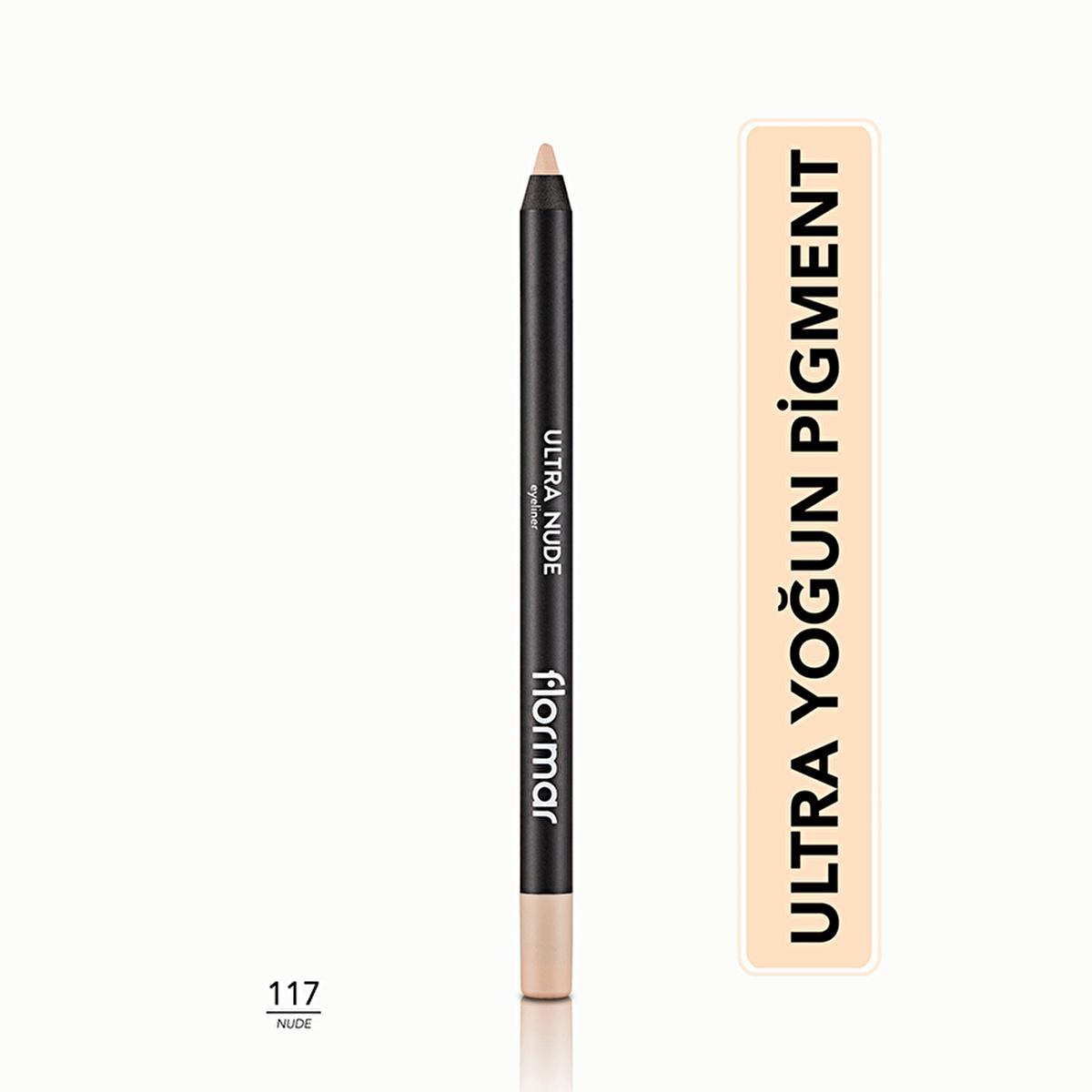 Flormar Mat Eye Pencil - High Pigmentation Eye Makeup with Soft Tip - Matte Finish Eye Pencil