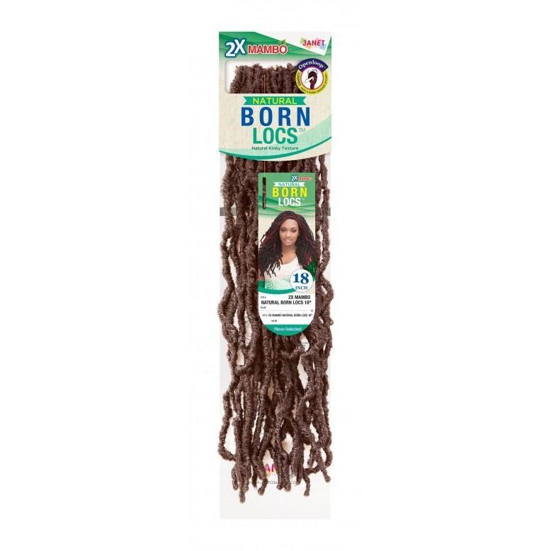 Janet Collection 2X Mambo Natural Born Locs 18" Hair Extensions
