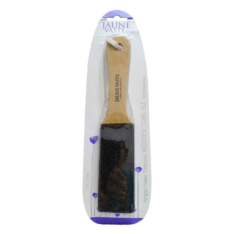 Jaune Vaste Wooden Foot File for Smooth Heels 1 pc