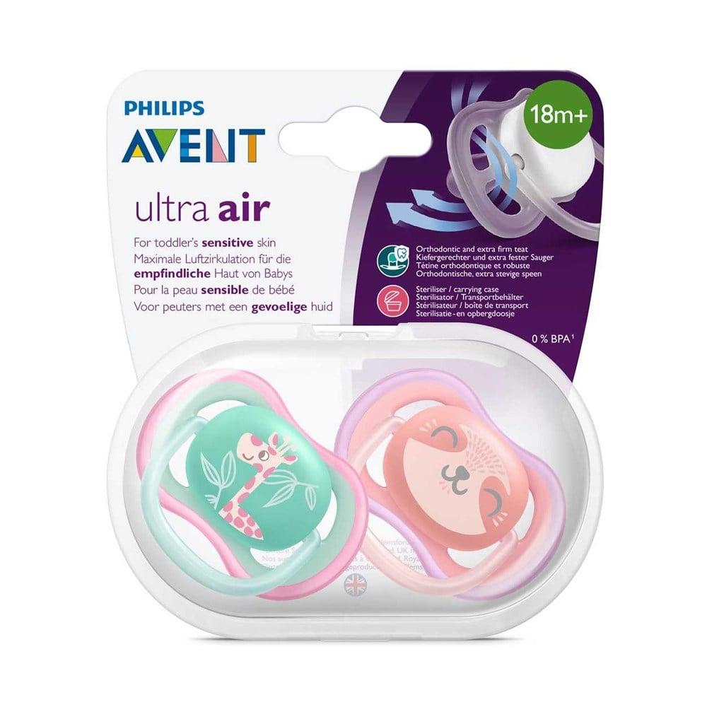 Philips Avent Ultra Air 18m+ Baby Pacifier - Comforting Soothing Solution for Infants with Extra Large Air Holes