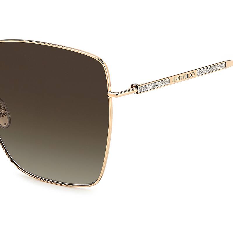 Jimmy Choo Dahla/F/S Square Brown Sunglasses for Women