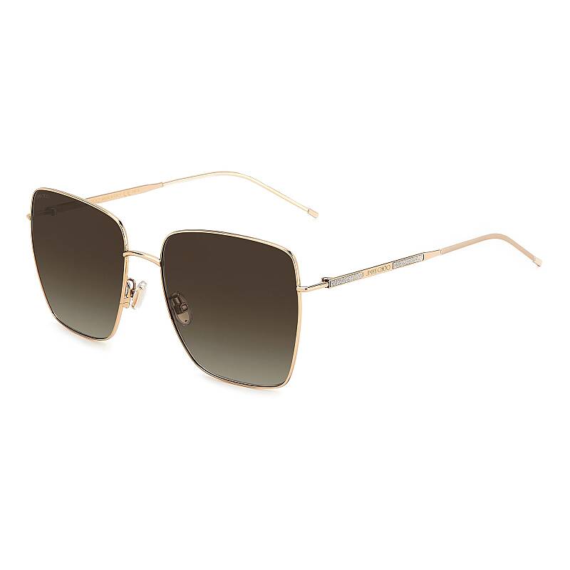 Jimmy Choo Dahla/F/S Square Brown Sunglasses for Women