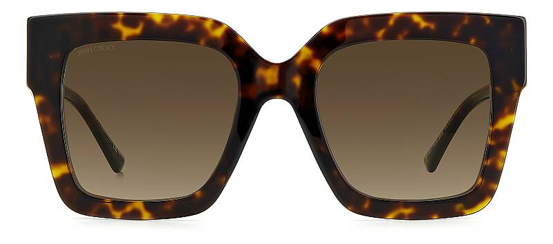 Jimmy Choo Edna/S Brown Women's Designer Sunglasses 52mm