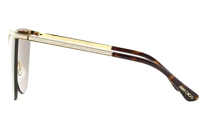 Jimmy Choo Kristen/S Brown SF Women's Sunglasses Gold Havana