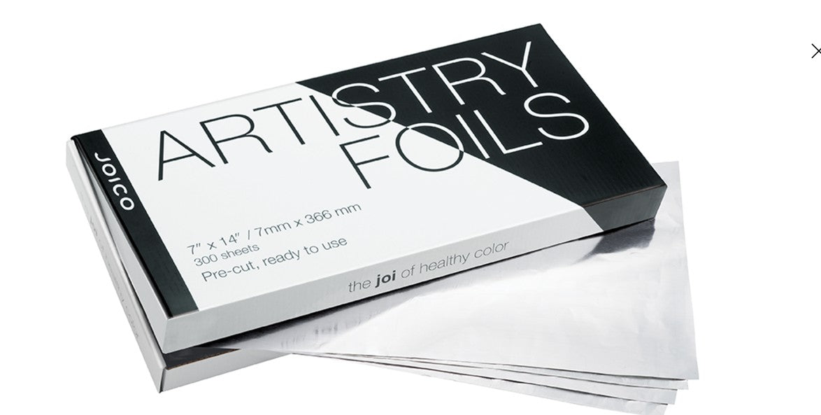 Joico Aertistry Foils 7" x 14" / 7mm x 366 mm - 300 sheets Pre - cut ready to use.