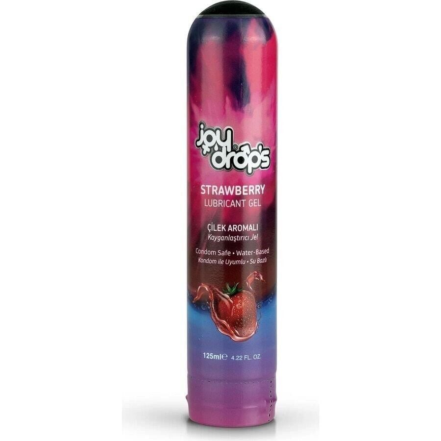 Joydrops Strawberry Flavored Lubricant Gel Smooth Texture 125 ml
