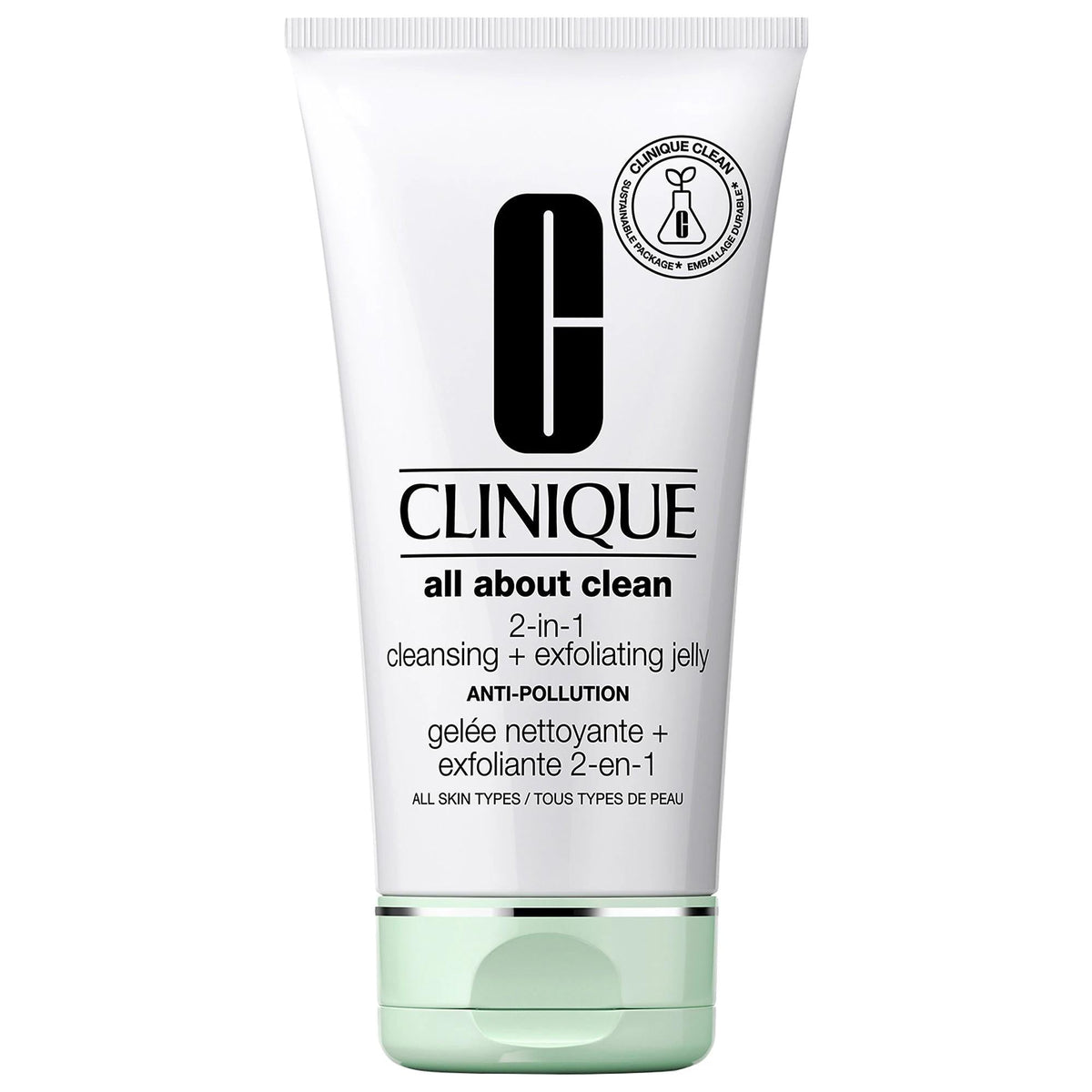 All About Cleanª 2-in-1 Facial Cleanser Exfoliating Jelly: Gently Remove Pores, Dullness with Salicylic Acid, Bamboo Powder & Silica Beads - Radiant Skin for All Skin Types