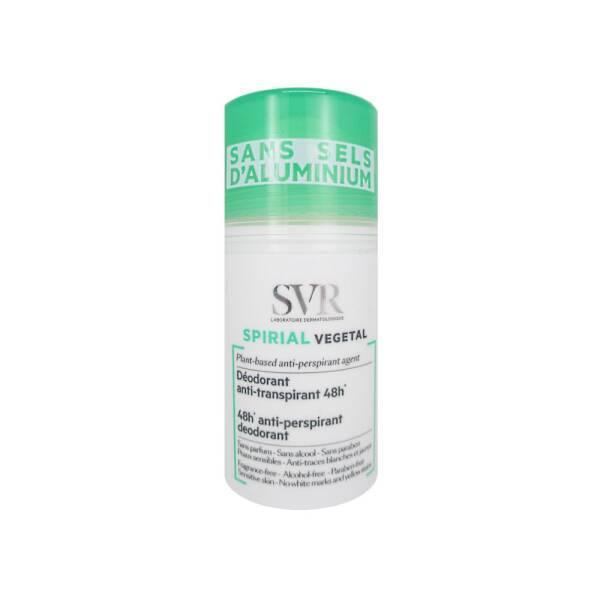 SVR Spirial Vegetal Deodorant: 48H Anti-Perspirant Roll-On for Sensitive Skin | Natural, Paraben-Free Odor Control