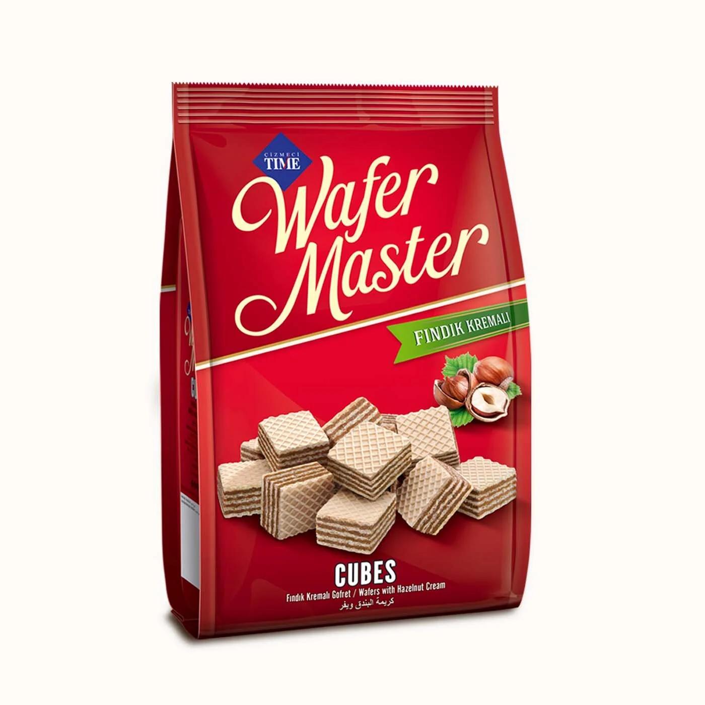 Cizmeci Time Wafer Master Cubes Hazelnut Cream Wafers 200g