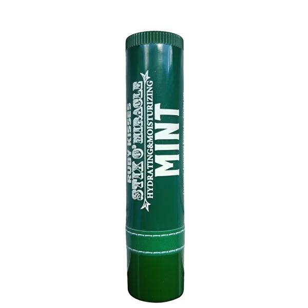 Ruby Kisses Lip Revitalizer Mint - Natural Moisturizing Lip Balm with Peppermint Oil, Portable Stick for Dry Chapped Lips