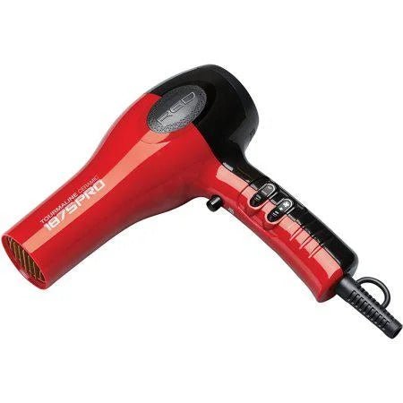 Kiss Red Tourmaline Ceramic Hair Dryer with 4 Additional Styling Attachments
