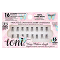 IONI 3D Individual Faux Lashes Medium Tapered Tips 16 Count