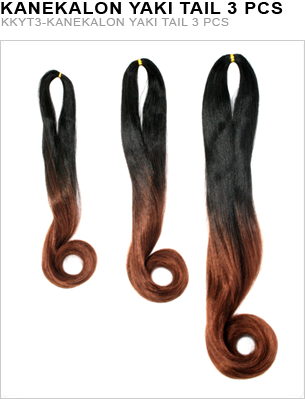 Unique's Kanekalon Yaki Tail 3 Piece