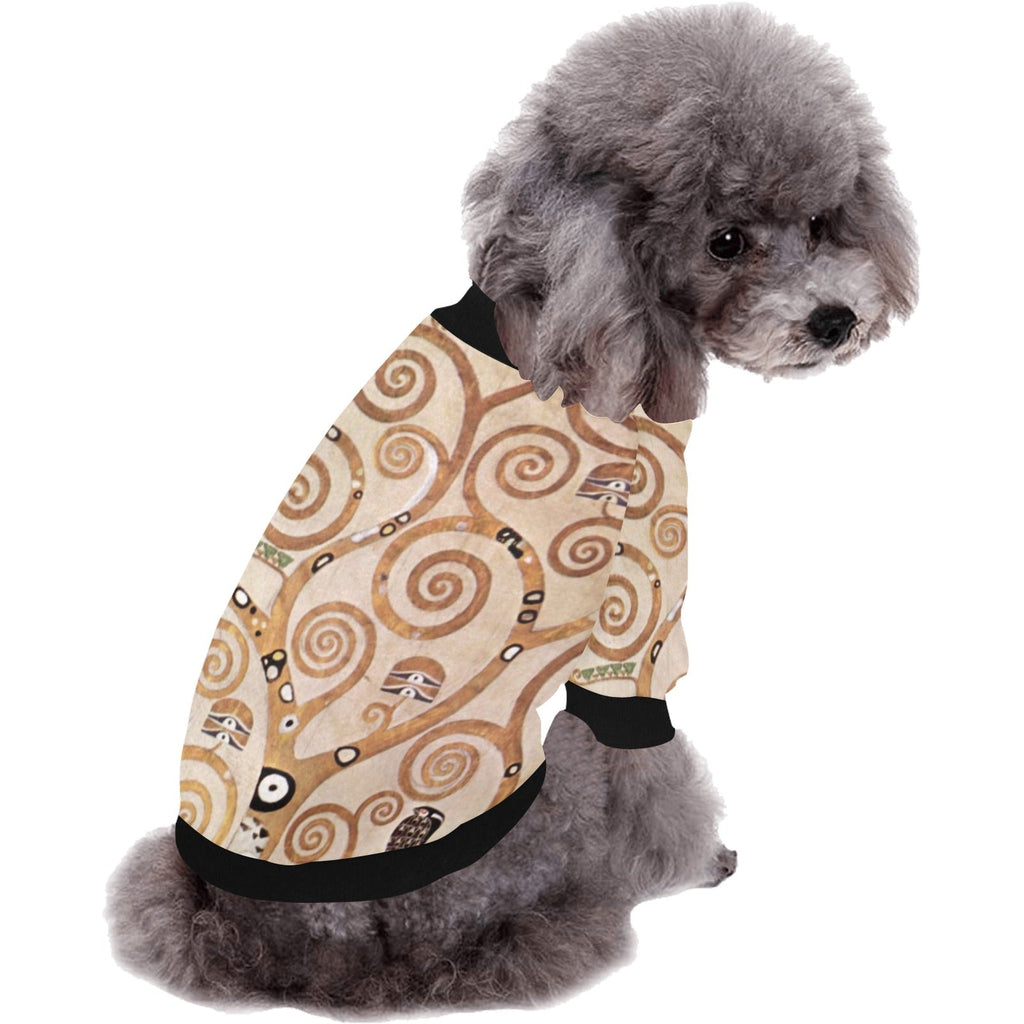 Klimt Tree of Life, Stoclet Frieze Round Neck Shirt